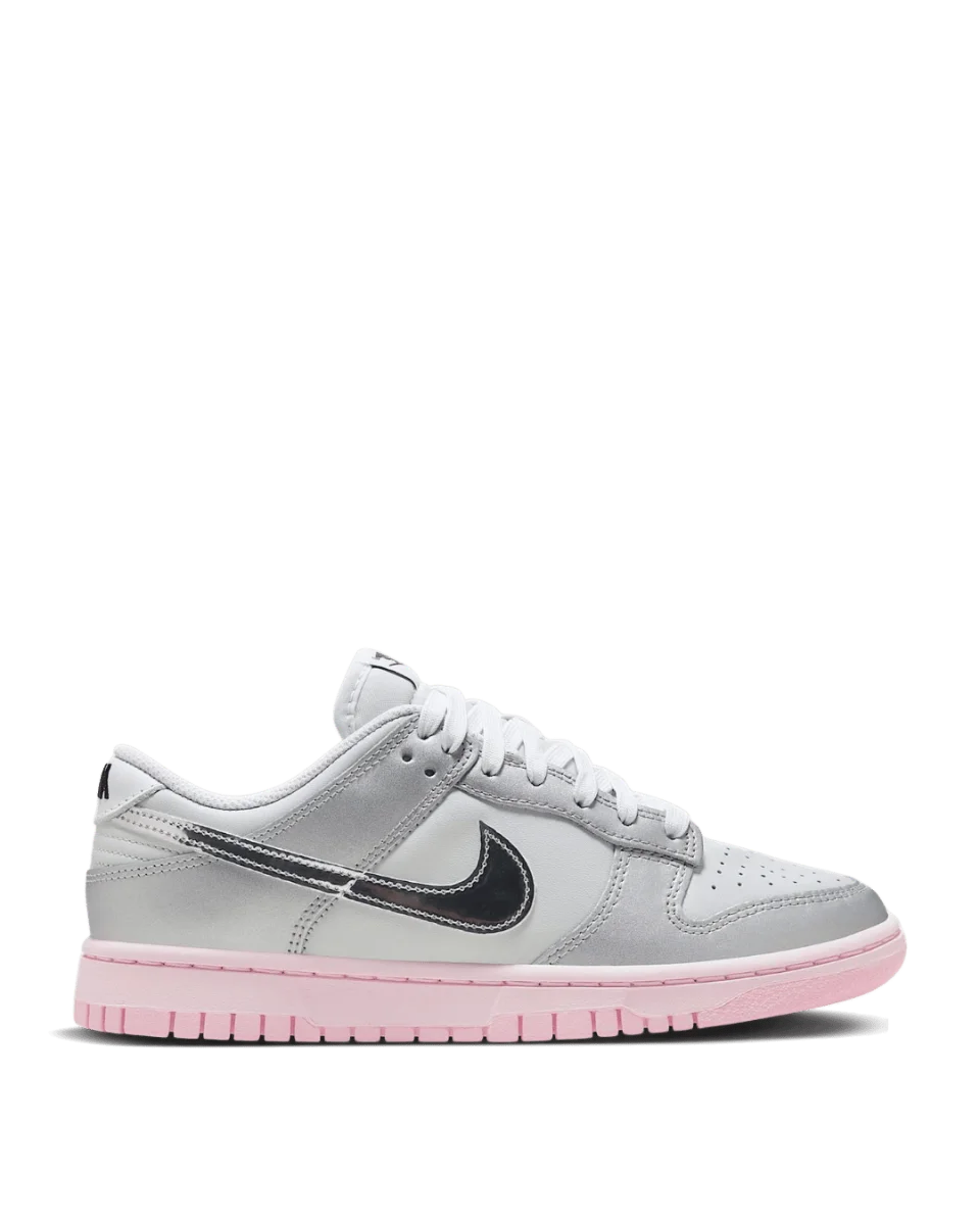 Nike Dunk Low LX "Metallic Silver and Pink Foam"