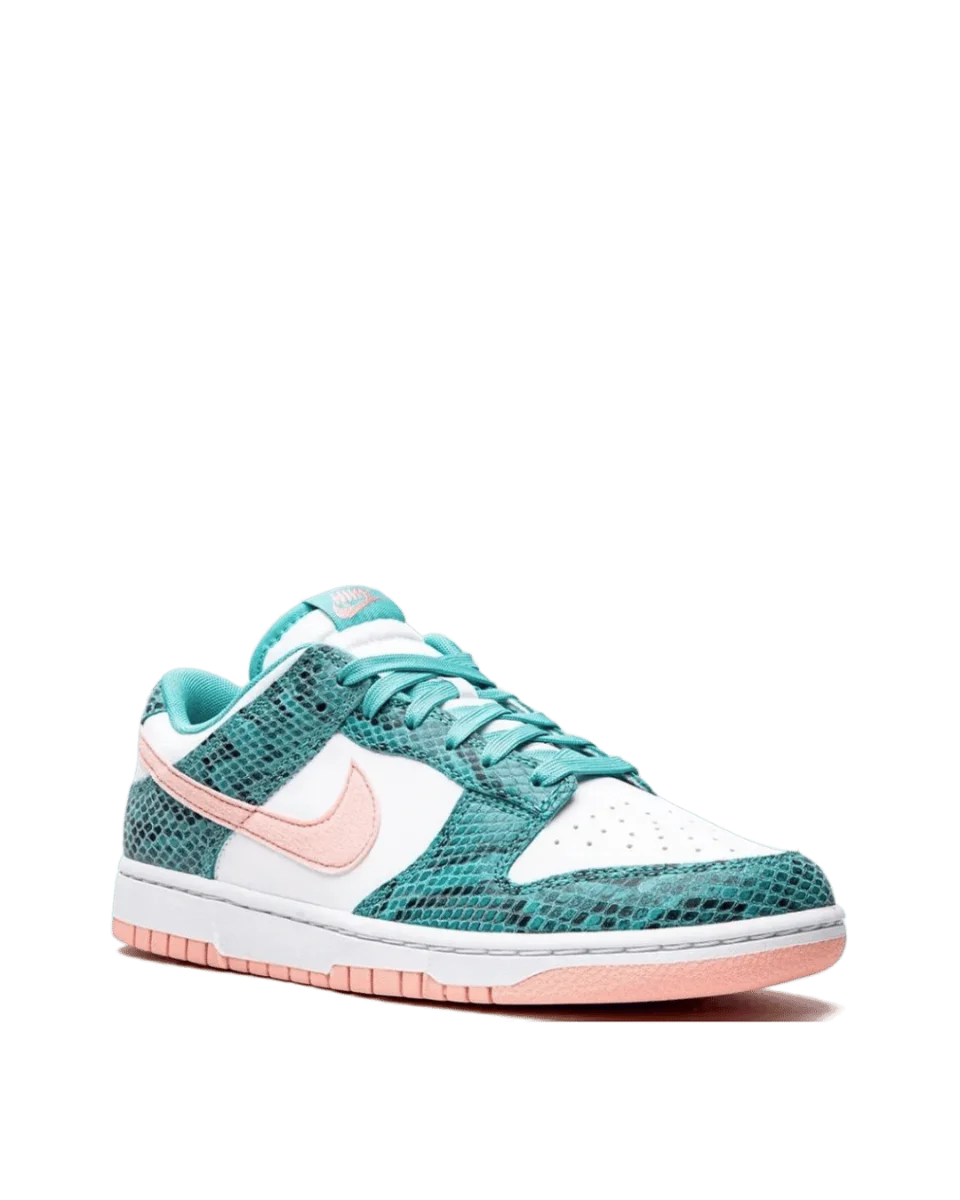 Nike Dunk Low Snakeskin "Washed Teal/Bleached Coral" — image 2