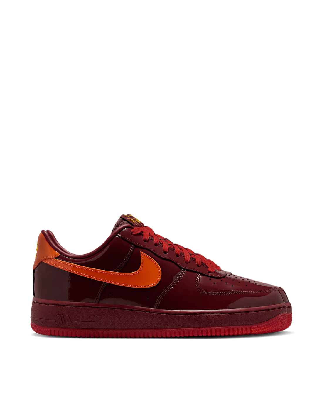 Nike Air Force 1 Low Patent "Dark Team Red/Safety Orange"