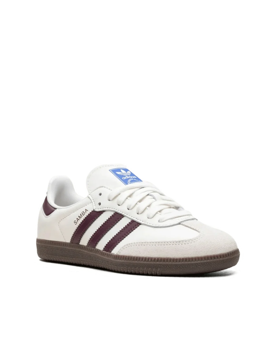 Adidas Samba OG "Cloud White/Maroon" — image 2