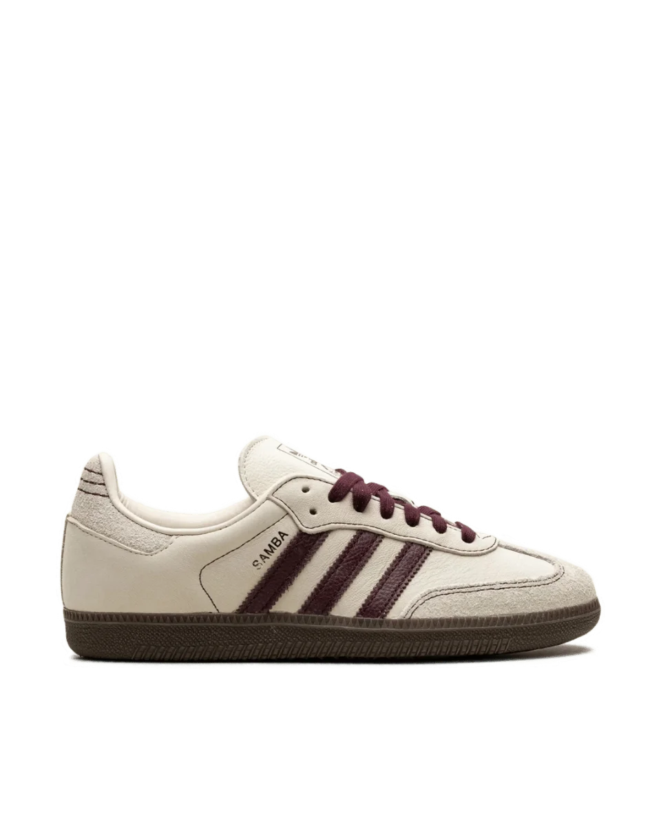 Adidas Samba OG "Wonder White/Maroon"