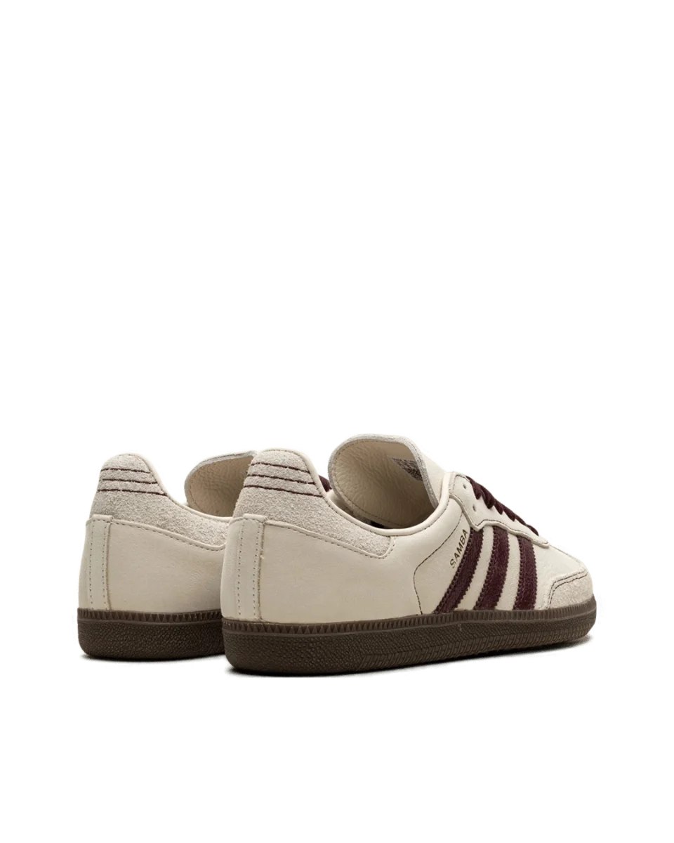 Adidas Samba OG "Wonder White/Maroon" — image 3