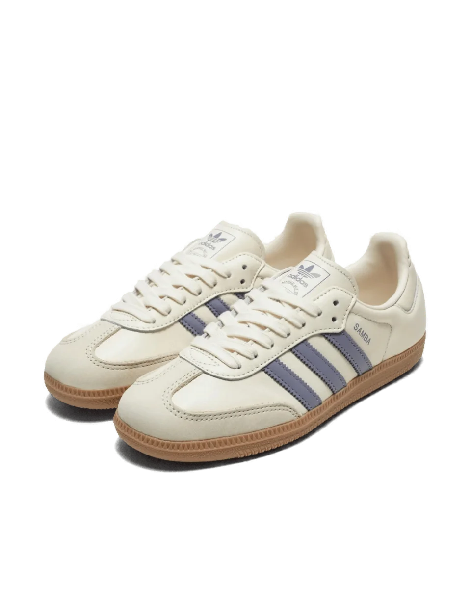 Adidas Samba OG "Cream White and Silver Violet" — image 2