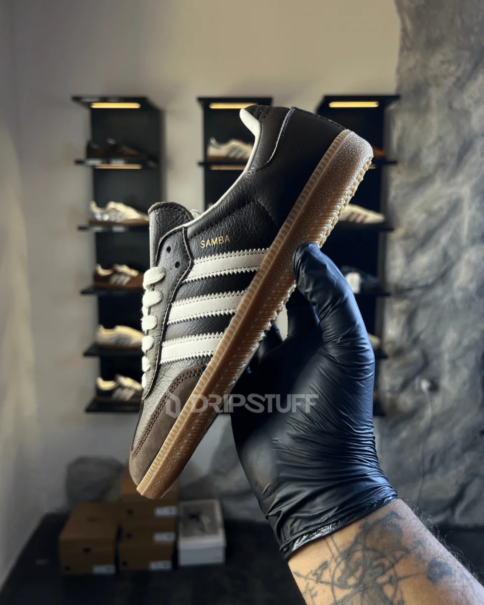 Adidas Samba OG "Dark Brown / Off White" — image 3